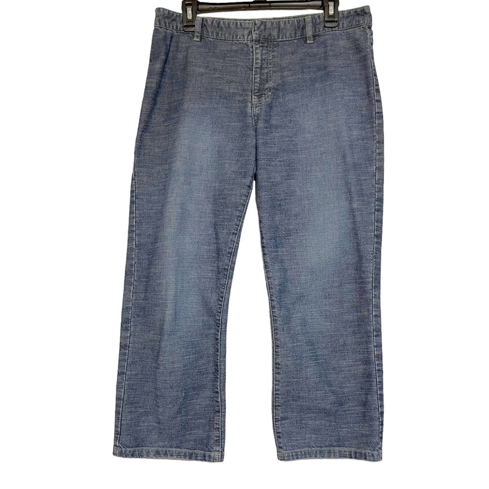 Tommy Hilfiger Y2K Vintage Straight Leg Blue Jeans Crop Mid Rise Women's Size 10